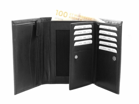 Мъжки портфейл с 3 крила - обърнат наляво