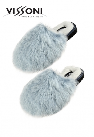 Дамски чехли Тоскана Кашмир - небесно синьо