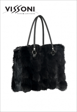 Дамска чанта от лисица - Black fox