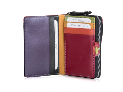 Малък портфейл с отделение за монети и карти. Серия