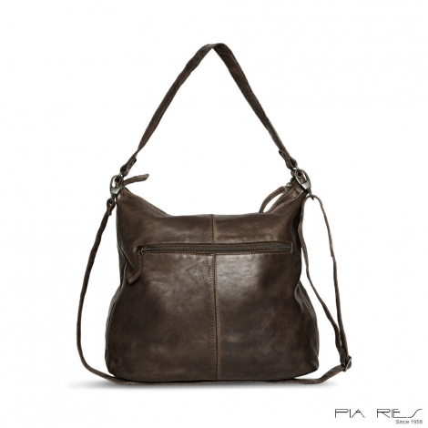 Комбинирана дамска чанта - кафява