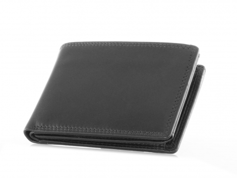 Мъжки портфейл с капак към предния джоб