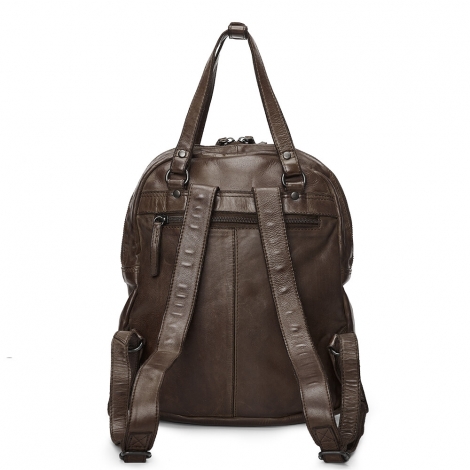 Малка просторна кафява раница