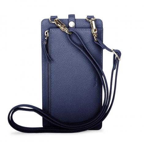 Елегантен мобилен калъф - син