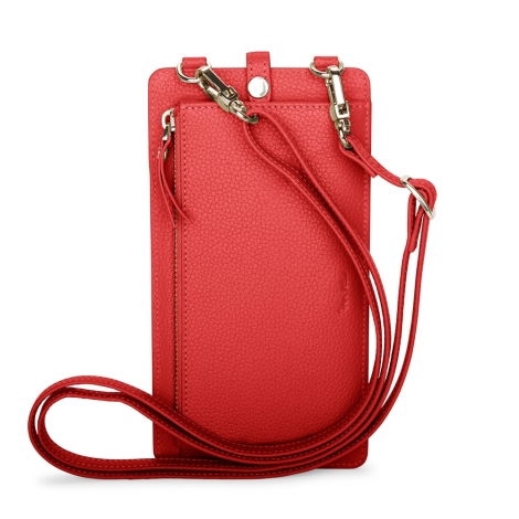 Елегантен мобилен калъф - червен