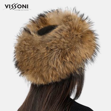 Лента за глава от естествен косъм на ракун - Fin Raccoon