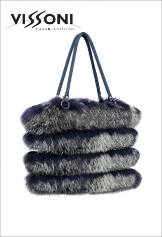 Дамска чанта от лисица - Black Ice