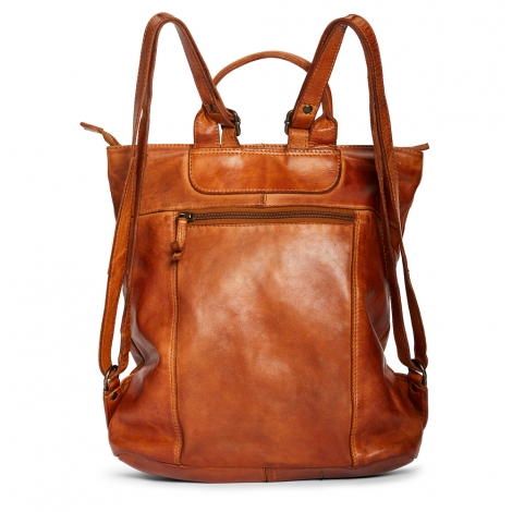 Стилна раница от мека телешка кожа